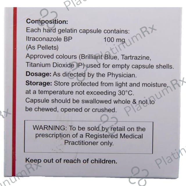 Itrafix 100 Capsule 4 Capsule