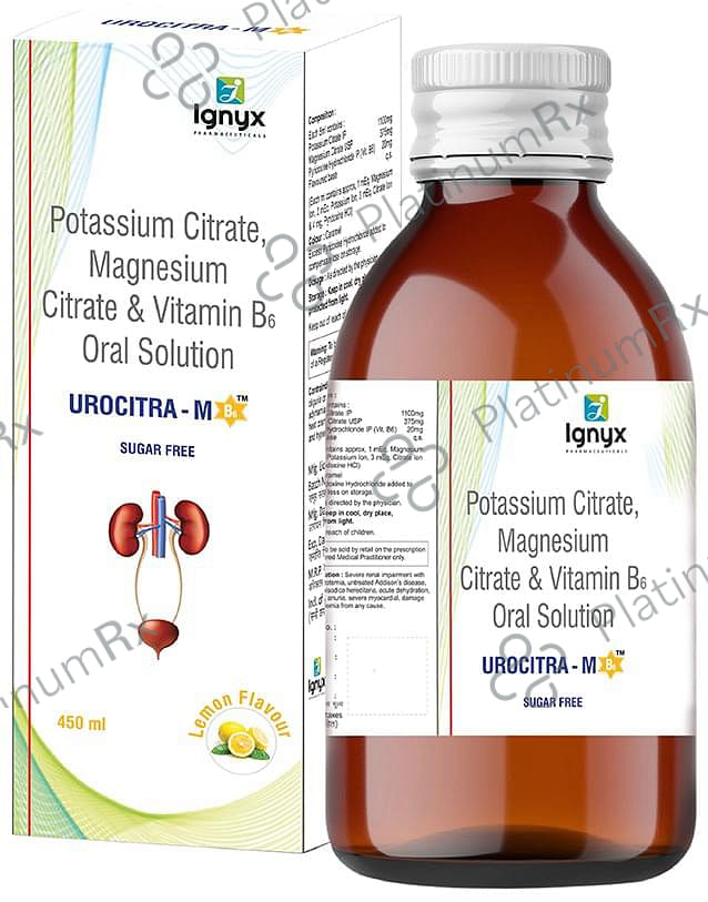 Urocitra-M B6 Oral Solution Lemon Sugar Free