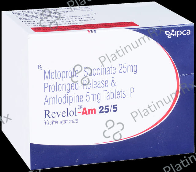 Revelol AM 25/5mg Tablet PR 15s