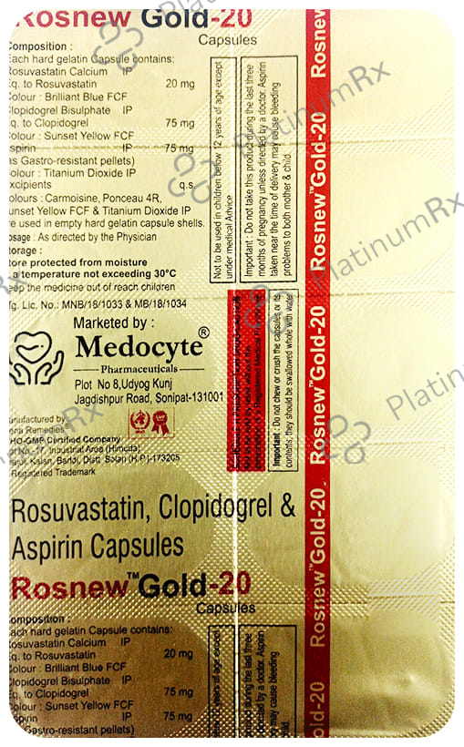 Rosnew Gold 20 Capsule 10s