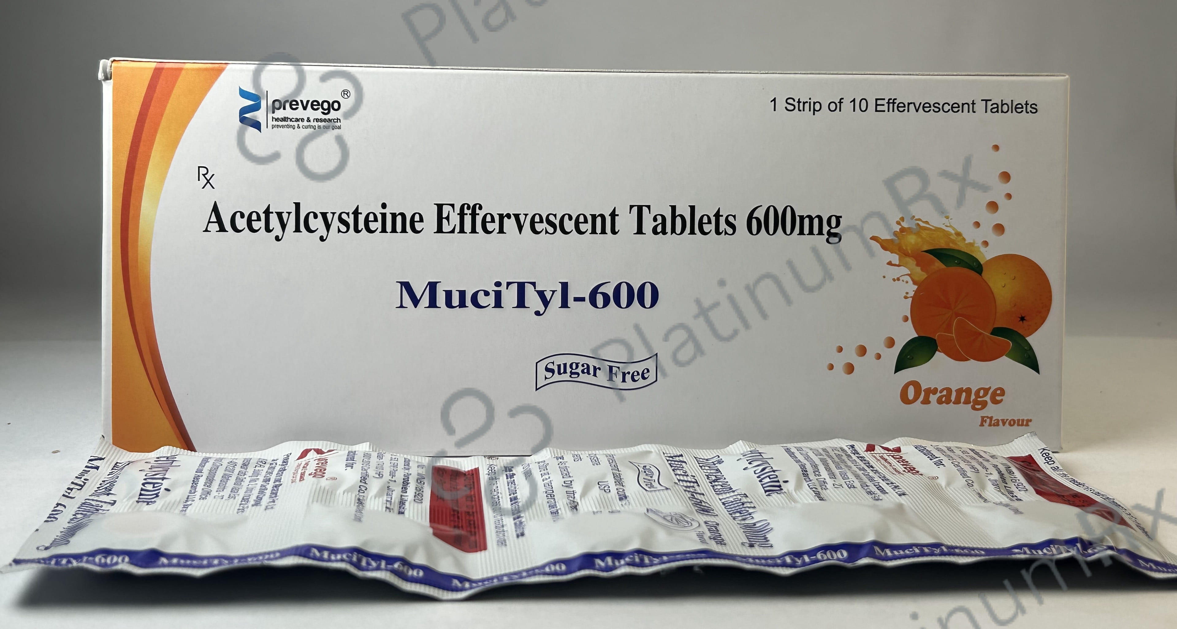 Mucityl 600mg Sugar Free Effervescent Tablet 10s