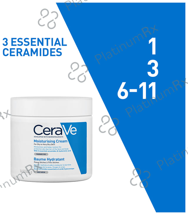 CeraVe Moisturising Cream for Dry to Very Dry Skin 454gm