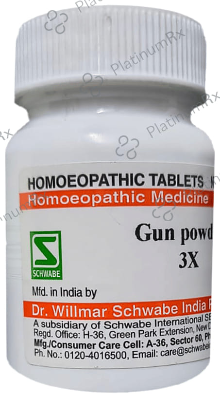 Dr Willmar Schwabe India Gun Powder Trituration Tablet 3X
