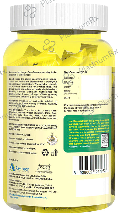 NutriBears Immuno Boost Gummies 30s