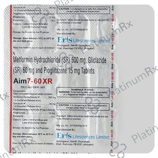 Aim7 60/500/15mg Tablet XR 15s