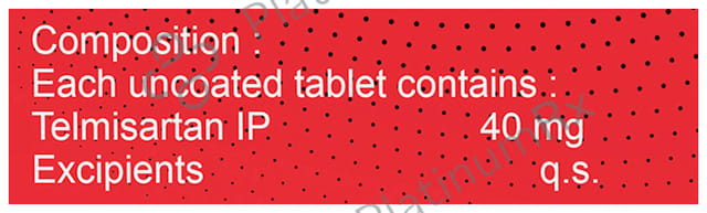 Telmikind 40mg Tablet 15s