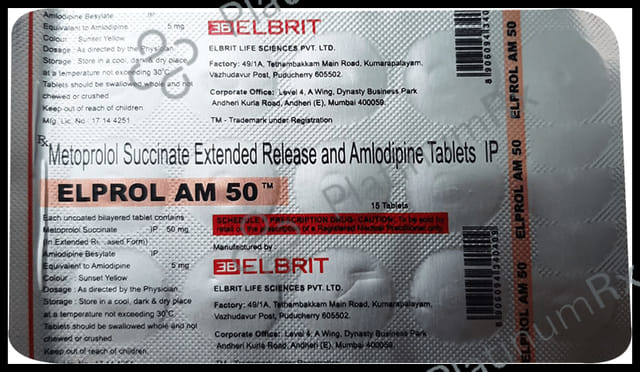 Elprol AM 5mg/50mg Tablet ER