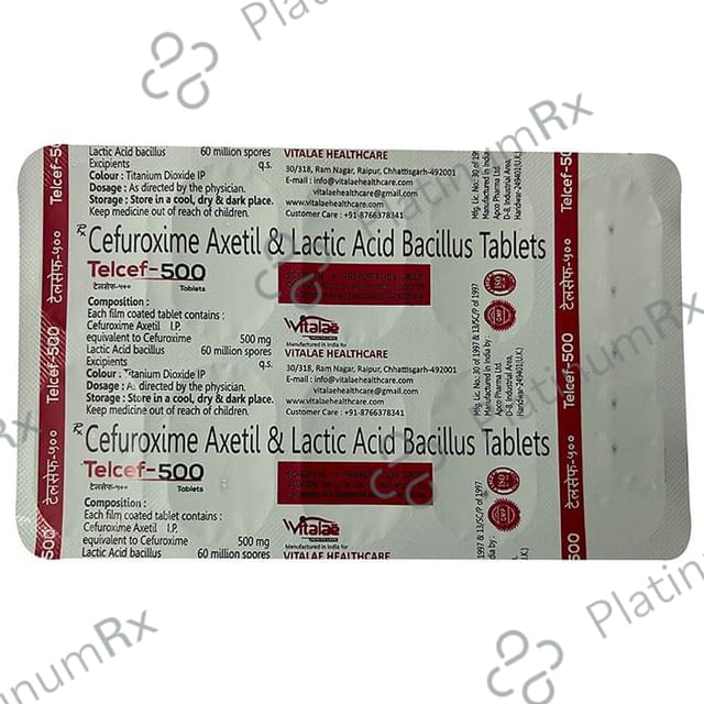 Telcef 500 Tablet