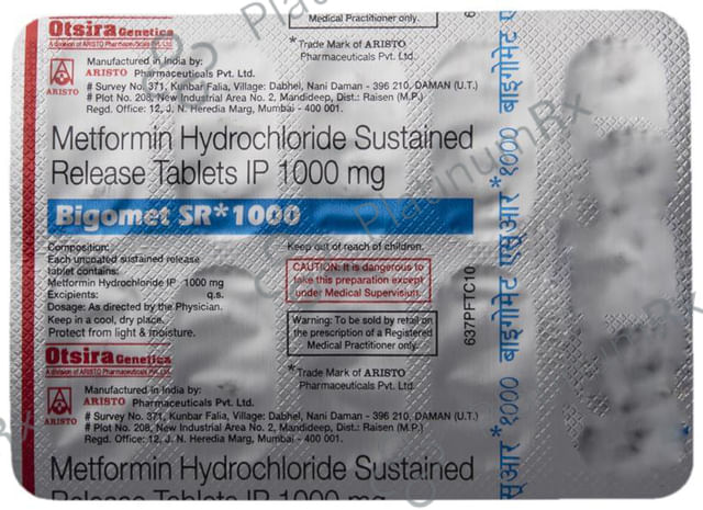 Bigomet SR 1000mg Tablet 10s