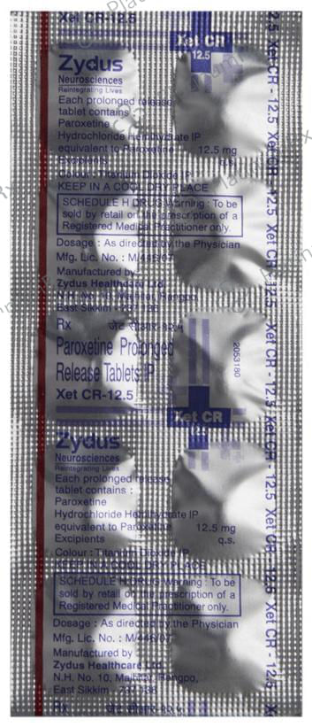 Xet CR 12.5mg Tablet PR 10s