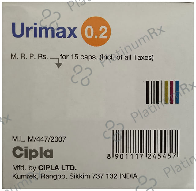 Urimax 0.2mg Capsule MR 15s
