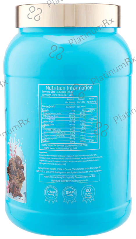Myfitness iWhey - H2O Powder Chocolate Paradise 1 kg