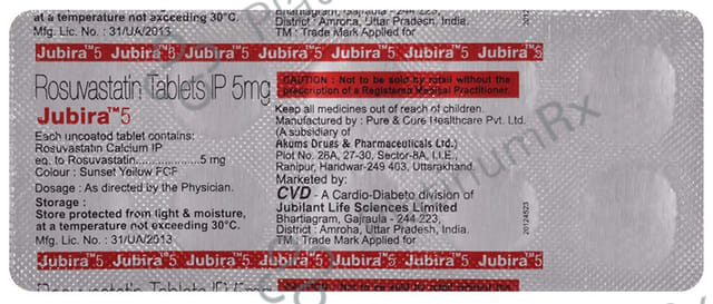 Jubira 5mg Tablet 10s