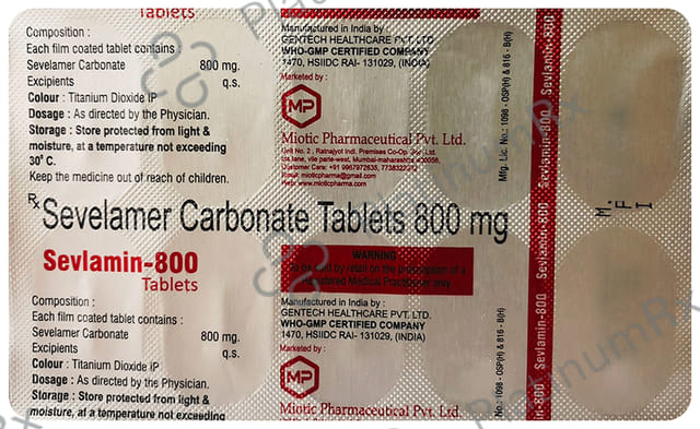 Sevlamin 800 Tablet