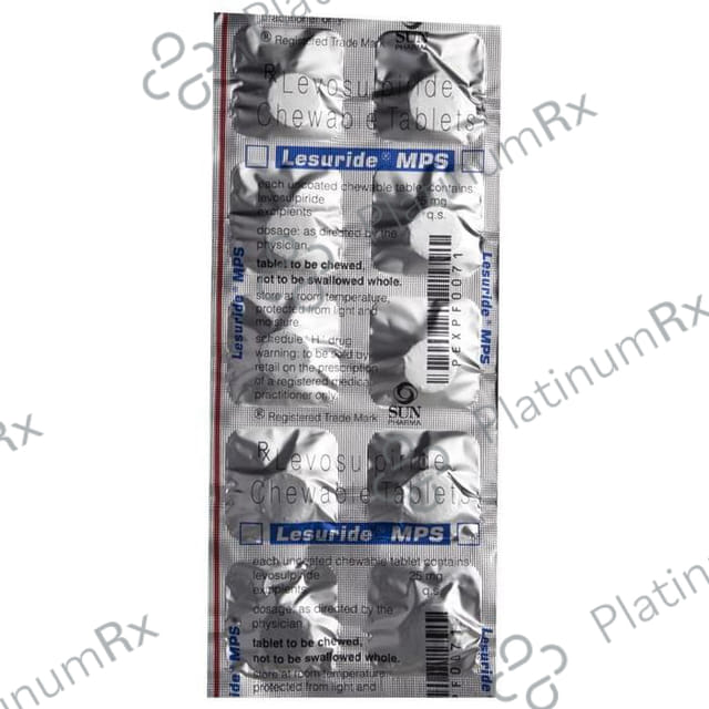 Lesuride MPS 25mg Chewable Tablet 10s