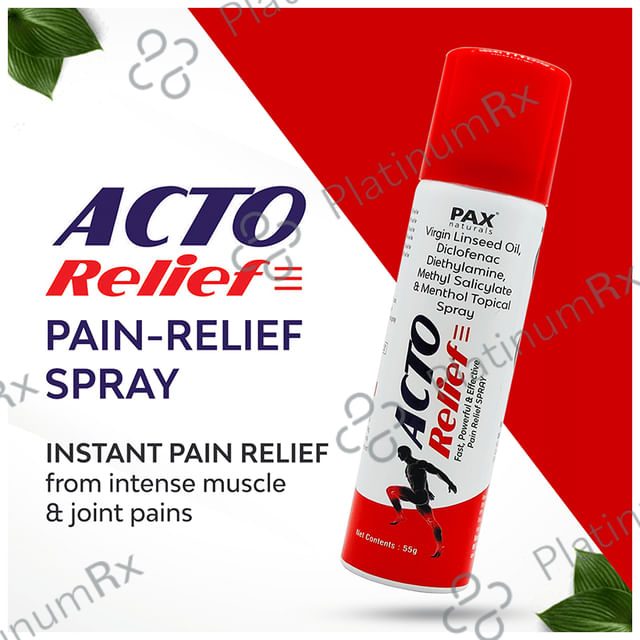 Pax Naturals Acto Relief Pain Relief Spray