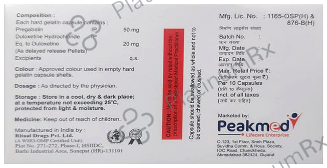 Pigalab D 50/20mg Capsule 10s