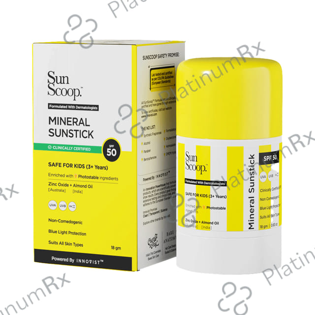 Sun Scoop Mineral Sunstick SPF 50 Cream 18gm