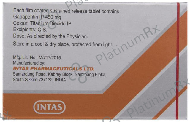 Gabapin SR 450mg Tablet 10s