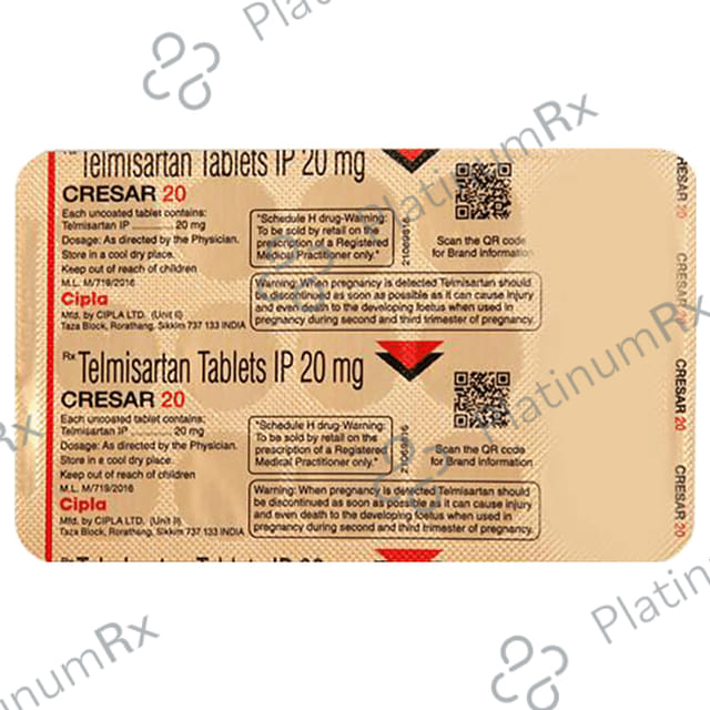Cresar 20mg Tablet 15s