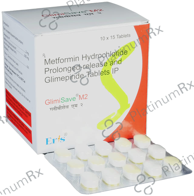 Glimisave M 2/500mg Tablet PR 15s