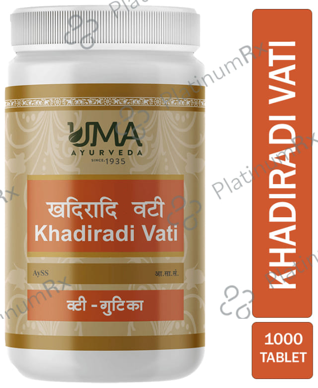 Uma Ayurveda Khadaradi Vati 1000 tablets