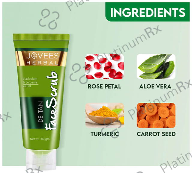Jovees De Tan Face Scrub 100 gm