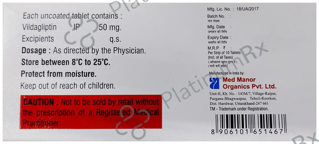 Vildablis 50mg Tablet