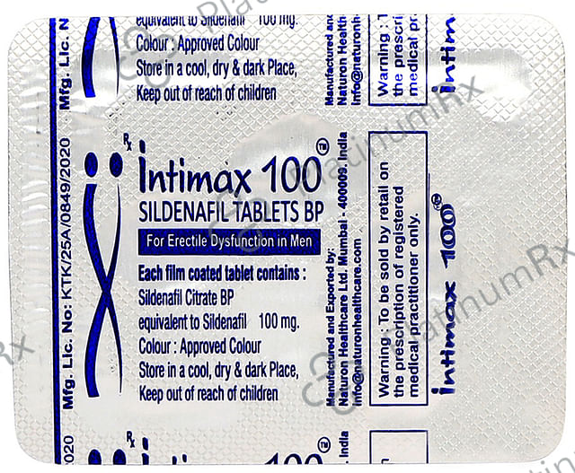 Intimax 100 Tablet