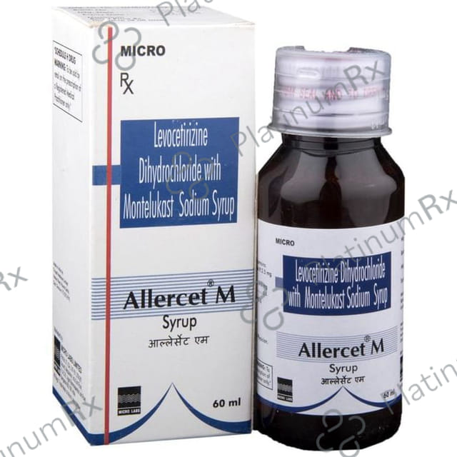 Allercet M 2.5/4mg Syrup 60ml