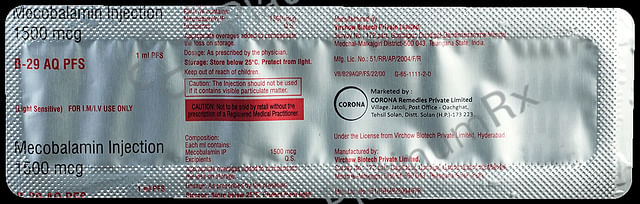 B 29 AQ PFS 1500mcg Injection 1ml