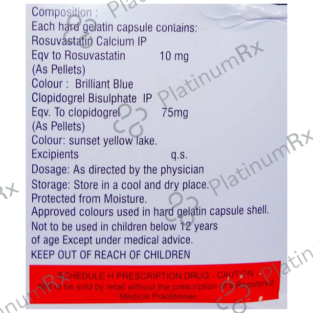 Rosumac CV 10/75mg Capsule 10s