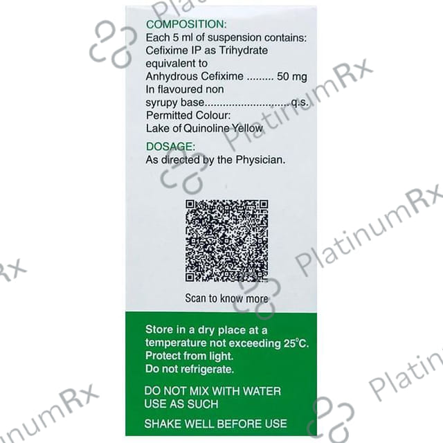 Zifi CV 50mg Dry Syrup 30ml