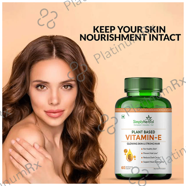 Simply 200mg Herbal Vitamin E Capsule 60s