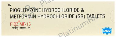 Pioz MF 15/500mg Tablet SR 10s
