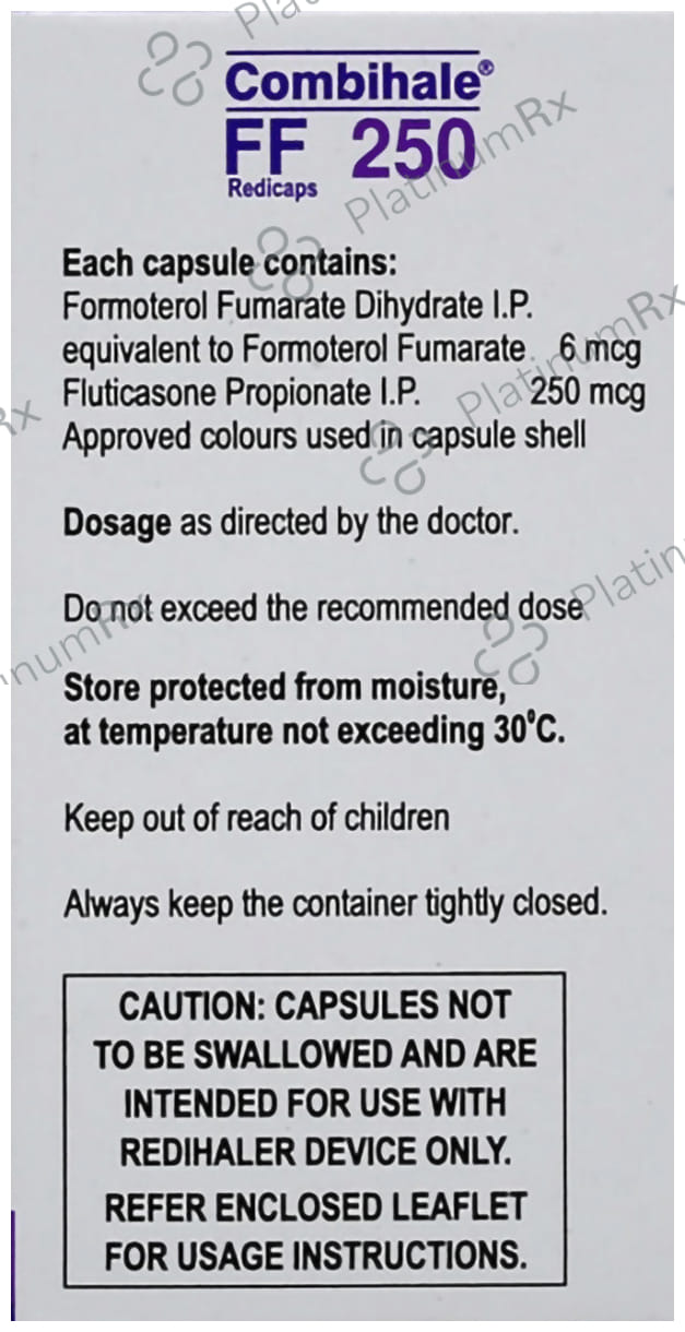 Combihale FF 250/6mcg Redicaps 30s