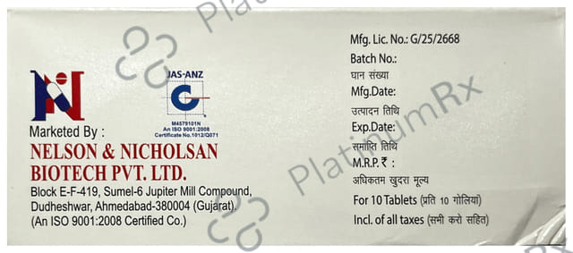 Popnil 10/20mg D Tablet 10s