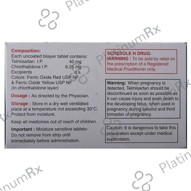 Telma CT 40/6.25mg Tablet 15s