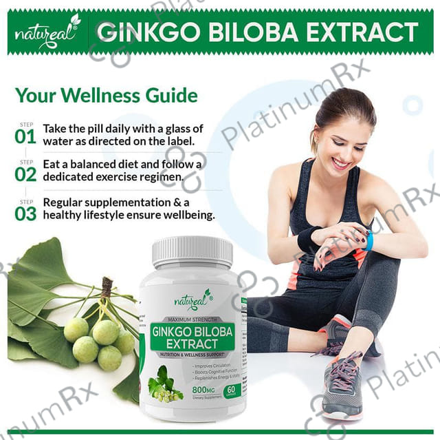 Natureal Ginkgo Biloba Extract 800mg Capsule