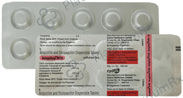 Ampilox Kid 125/125mg Tablet DT 10s