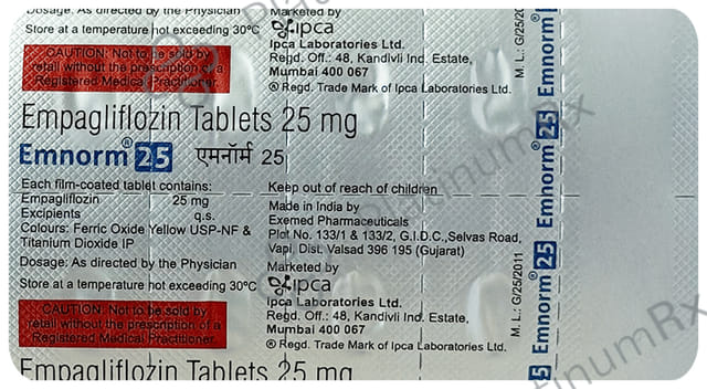 Emnorm 25mg Tablet 10s