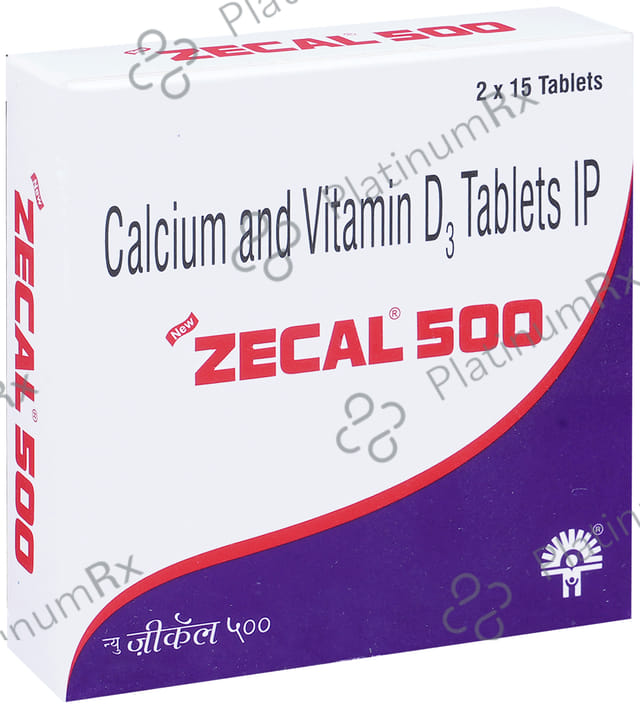 New Zecal 500IU/250mg Tablet 15s