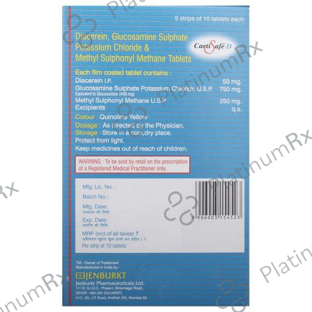 Cartisafe D Tablet 10s