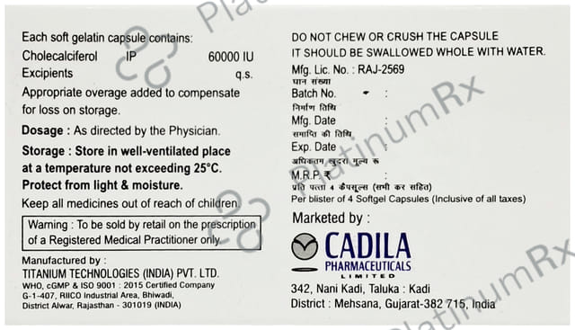 Calcigen D3 Capsule 4s