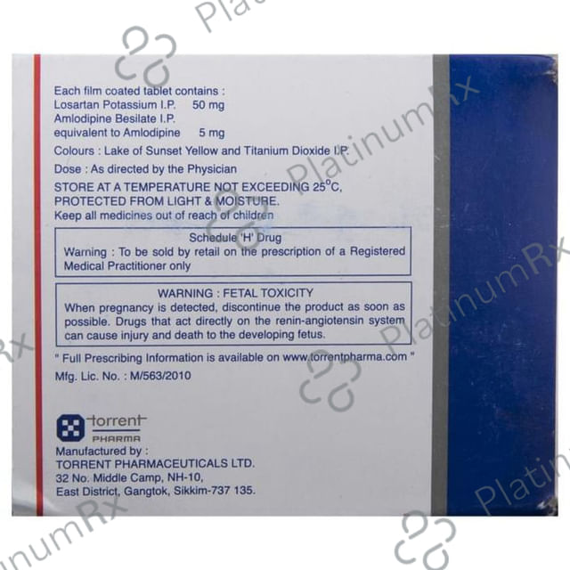 Tozam 5/50mg Tablet 10s