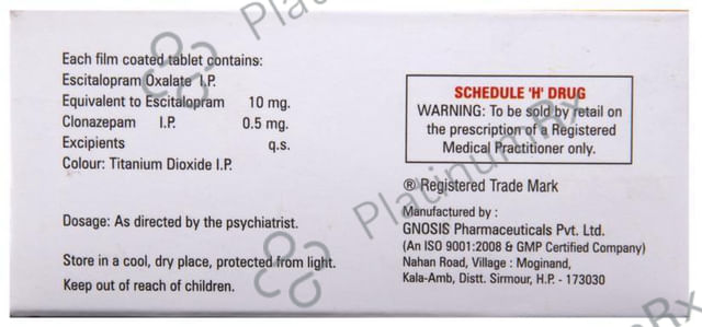 Estadep Plus 10/0.5mg Tablet 10s