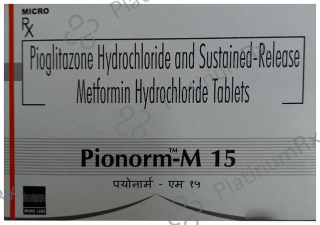 Pionorm M 500/15mg Tablet SR 10s