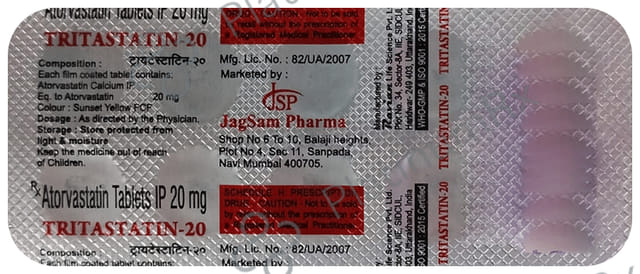 Tritastatin 20mg Tablet