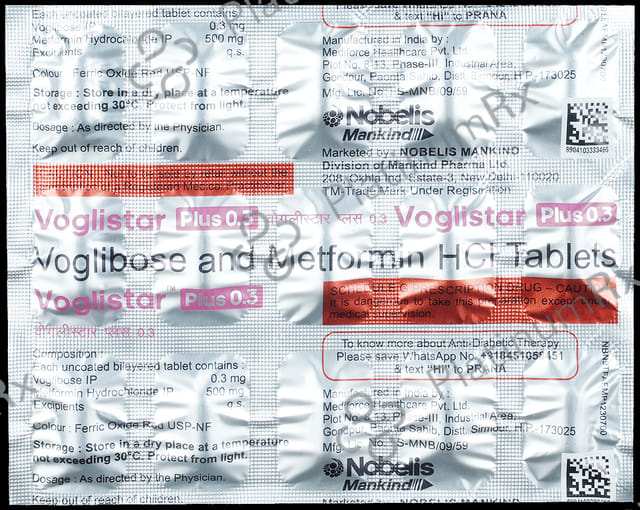 Voglistar Plus 0.3mg Tablet 15s