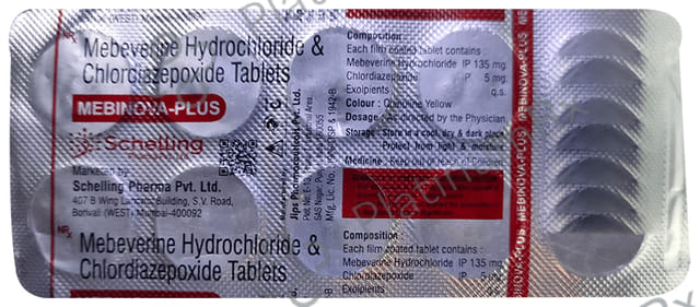 Mebinova Plus 5/135mg Tablet 10s